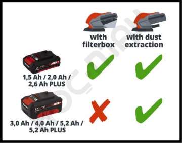 Einhell TE-OS 18/1 Li-Solo Akülü Zımpara