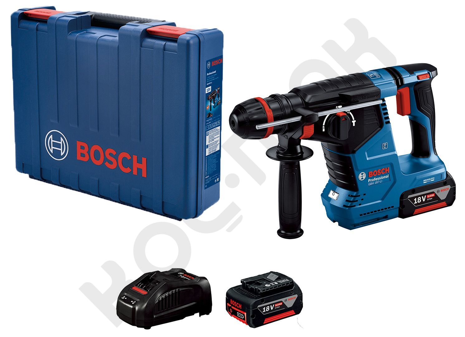 Bosch Gbh 187 LI  5Ah Çift Akülü Kırıcı Delici