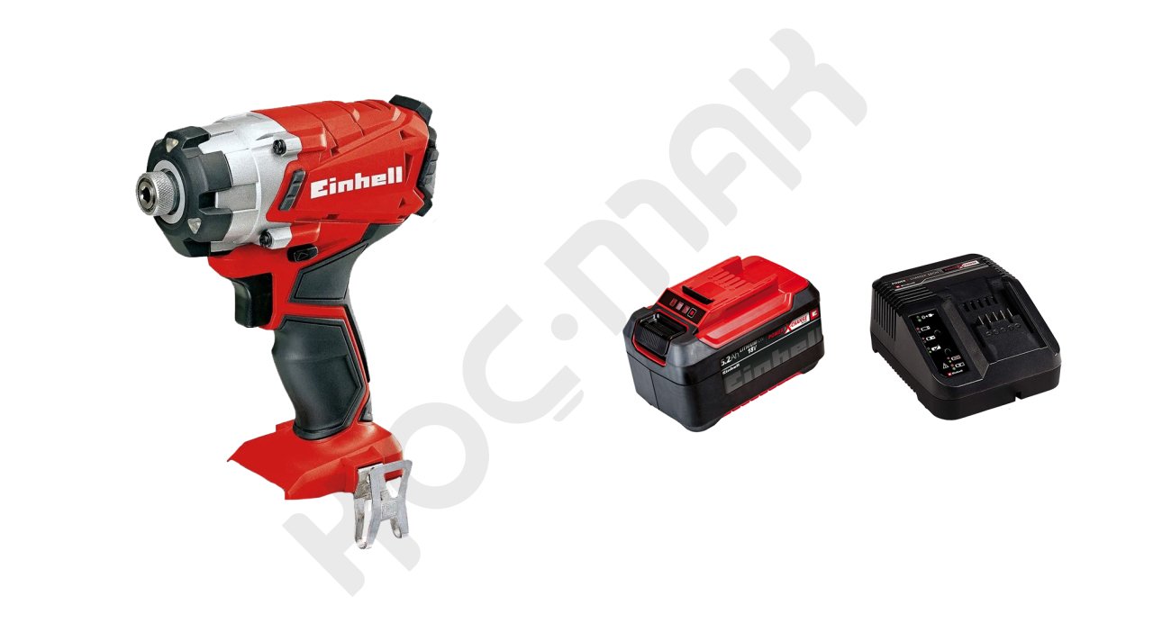 Einhell Te-Cı 18/1 Li Akülü Darbeli Vidalama + 18V 5,2 Plus Akülü Set