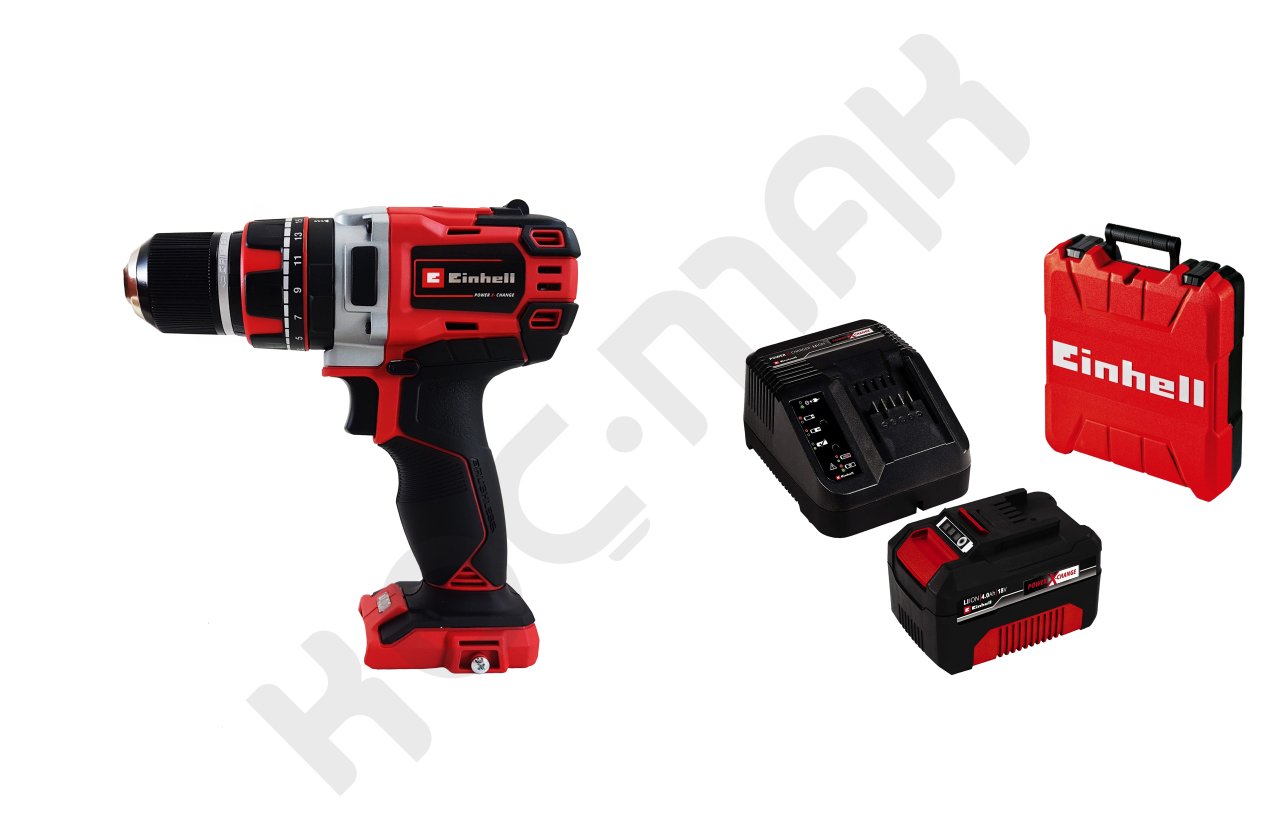 Einhell Tp-Cd 18/50 Li-i BL Kömürsüz Darbeli Matkap + 18V 4Ah Starter Kit Çantalı