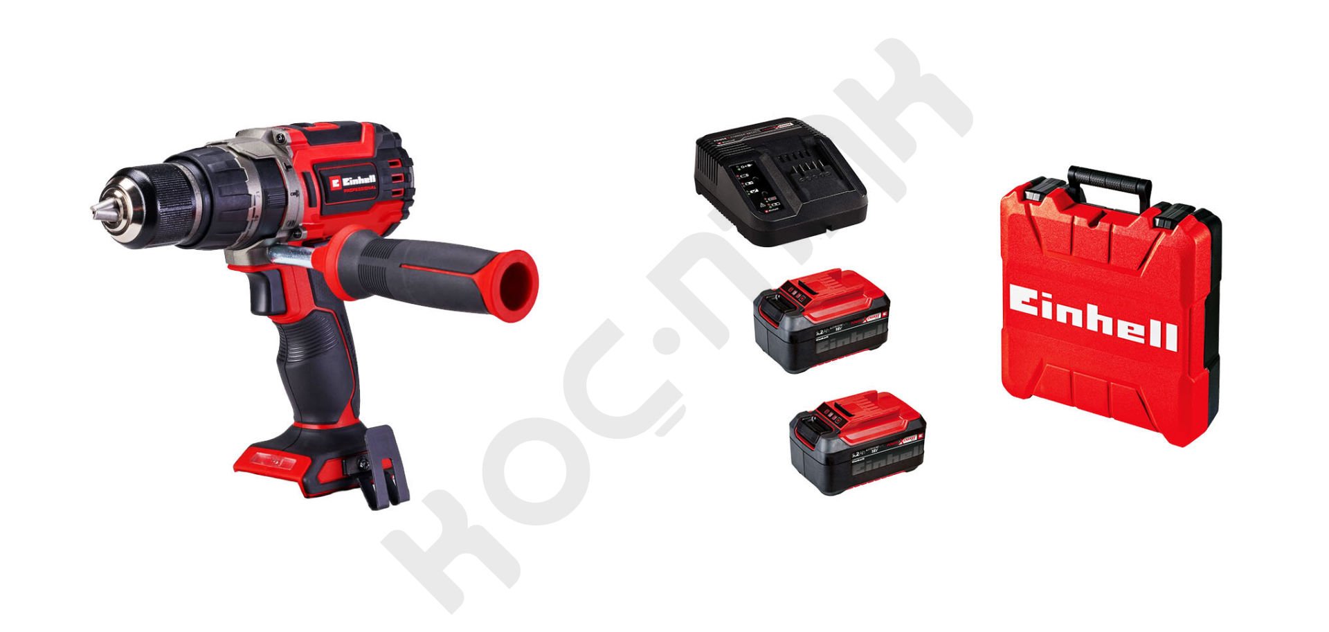 Einhell Tp-Cd 18/70 Li-i BL  Kömürsüz Darbeli Matkap 5.2Ah Çift Akülü Çantalı Set