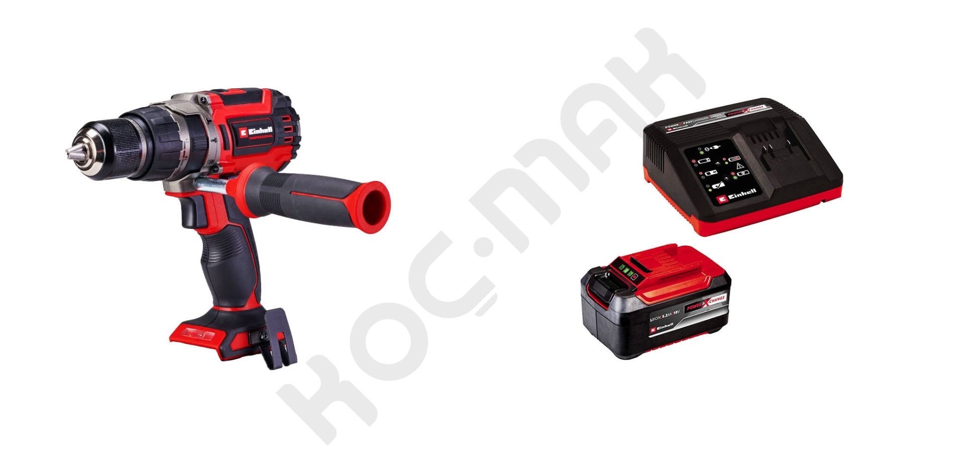 Einhell Tp-Cd 18/70 Li-i BL Kömürsüz Darbeli Matkap 5.2Ah Tek Akü + 4Ah Hızlı Şarj Cihazı