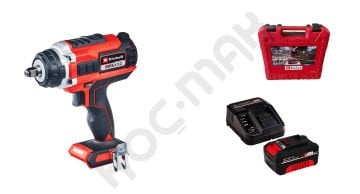 Einhell Impaxxo 18/450 Li-i BL Akülü Somun Sökme/Sıkma Makinesi - 4Ah Tek Akülü Çantalı Set