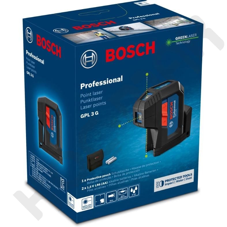 BOSCH GPL 3 G Yüksek Görünürlükte Yeşil Lazer