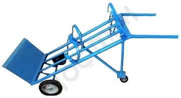 Çiftli Tüp Taşıma Arabası – Destekli, Üç Tekerlekli