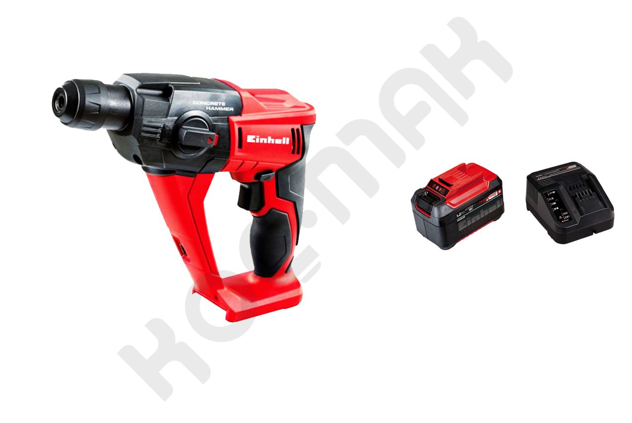Einhell Te-Hd 18 Li Darbeli Kırıcı Delici + 18V 5,2 Plus Akü Seti