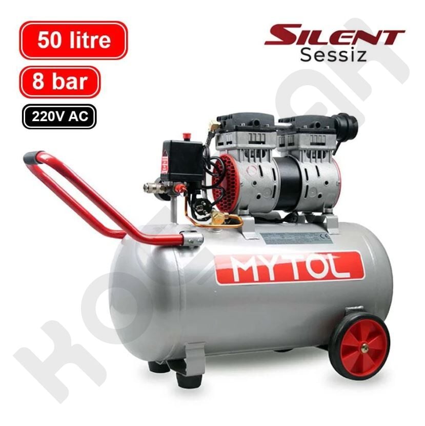 Mytol 50 Lt Sessiz Yağsız Hava Kompresörü 1 HP