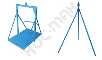 Yerden Kumandalı Gırgır Vinç 4 Hp 220V Motor 75 Metre Çelik Halat + Üç Ayak Takımı + El Arabası Sepeti