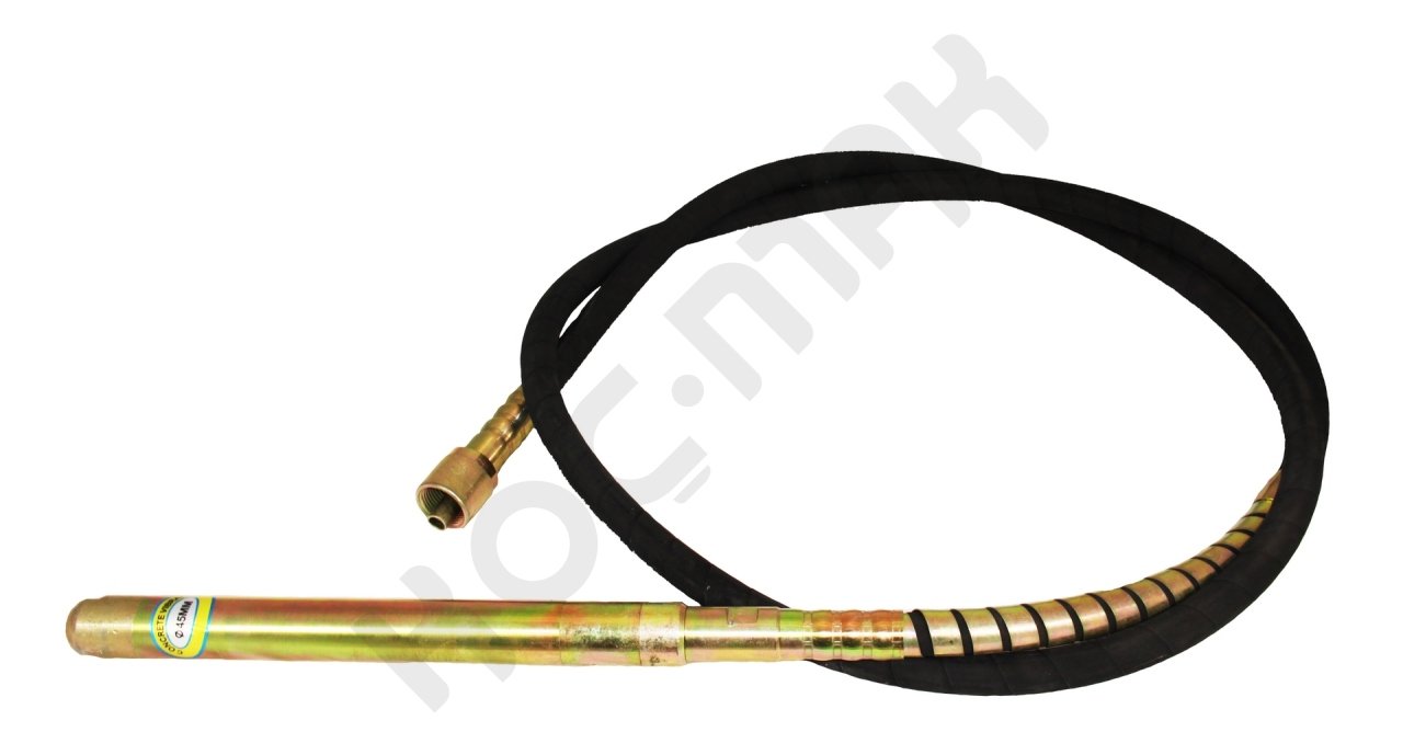 Vibratör Hortum ve Şişesi Vidalı - 4 Metre - 45 mm