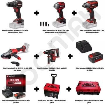 Einhell 5'li Profesyonel Set - Tekerlekli Çantalı Yeni Model