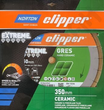 Norton Clipper Extreme Gres H15 Hard Ceramic - Üst Segment Karot Kesim Testeresi
