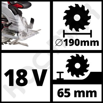 Einhell Te-Cs 18/190 Li BL Kömürsüz Sunta Kesme Testeresi - 18V 5.2Ah Tek Akülü