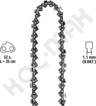 Einhell Ge-Lc 36/35 Lİ Akülü Ağaç Kesme Yedek Zinciri