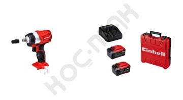 Einhell TE-CW 18 Li BL-2 Adet 18V 5.2 Plus Akülü Darbeli,Kömürsüz Somun Sıkma