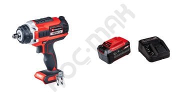 Einhell Impaxxo 18/450 Kömürsüz Akülü Somun Sıkma 18V 5.2 Ah Akülü Set