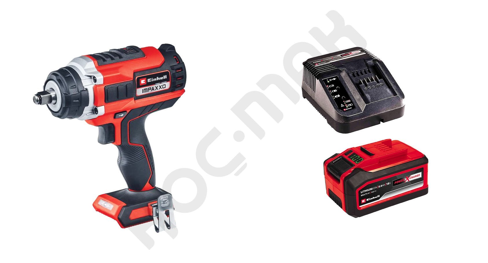 Einhell Impaxxo 18/450 Kömürsüz Akülü Somun Sıkma 18V 6 Ah Akülü Set