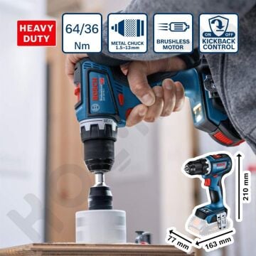 Bosch Gsr 18v-90 C  Kömürsüz Akülü Matkap - 06019K6006 -