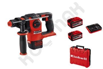 Einhell Herocco Kömürsüz Kırıcı Delici 18V 8 Ah Çift Akülü İkiz Şarj Cihazlı Set