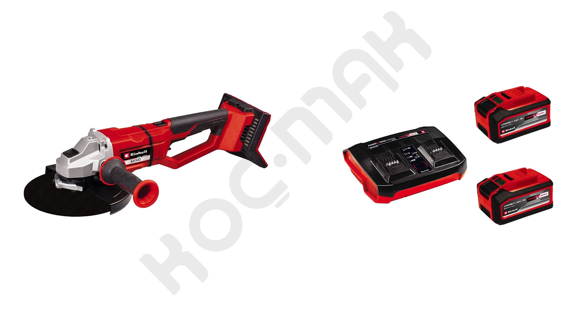 Einhell Axxio 36/230 Q  Kömürsüz Akülü Taşlama  2 x 8Ah Akülü Twinchargerlı Set