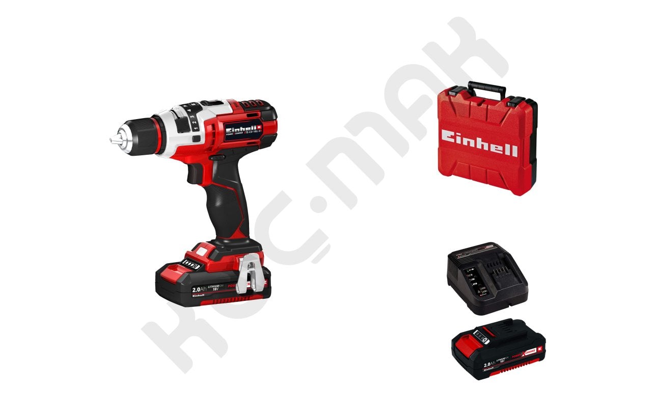 Einhell Te-Cd 18 Li E 18V 2Ah Çift Akülü Çantalı Matkap
