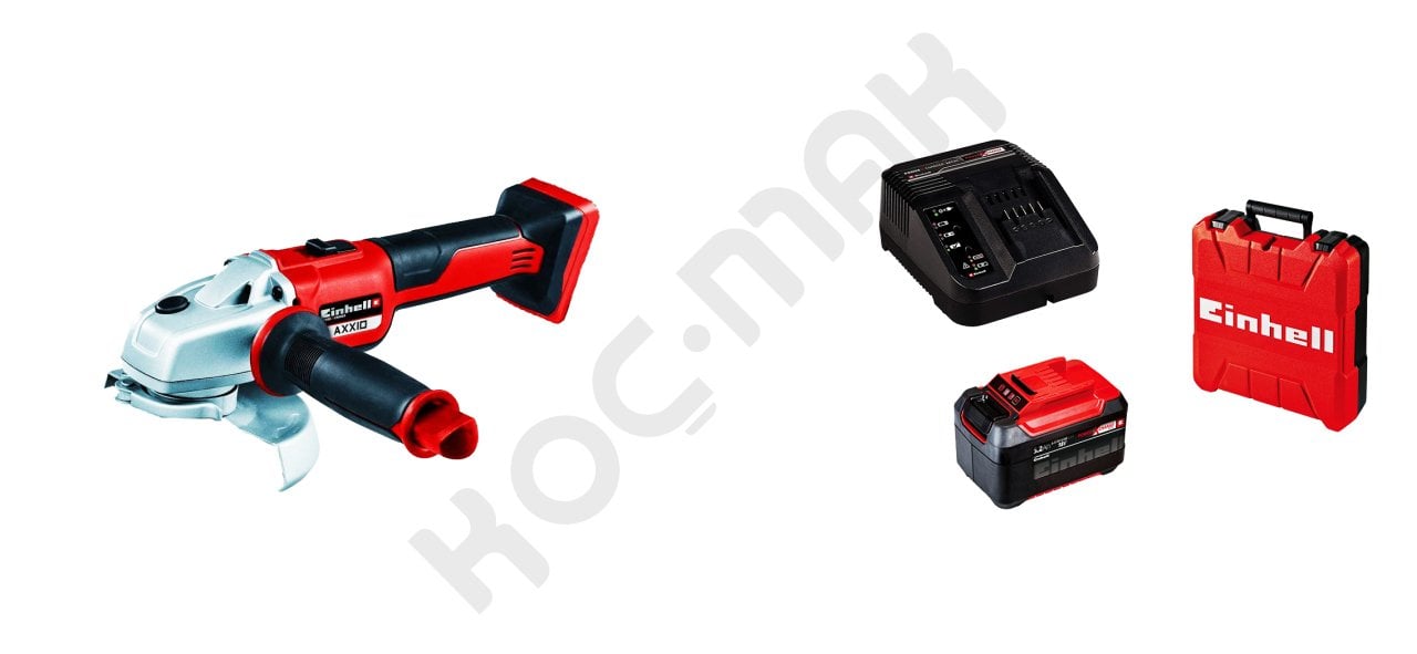 Einhell Axxio Kömürsüz Taşlama + 18V 5,2 Plus Akülü ve Çantalı Set